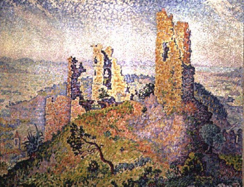 Paul Signac Landscape with a Ruined Castle Spain oil painting art